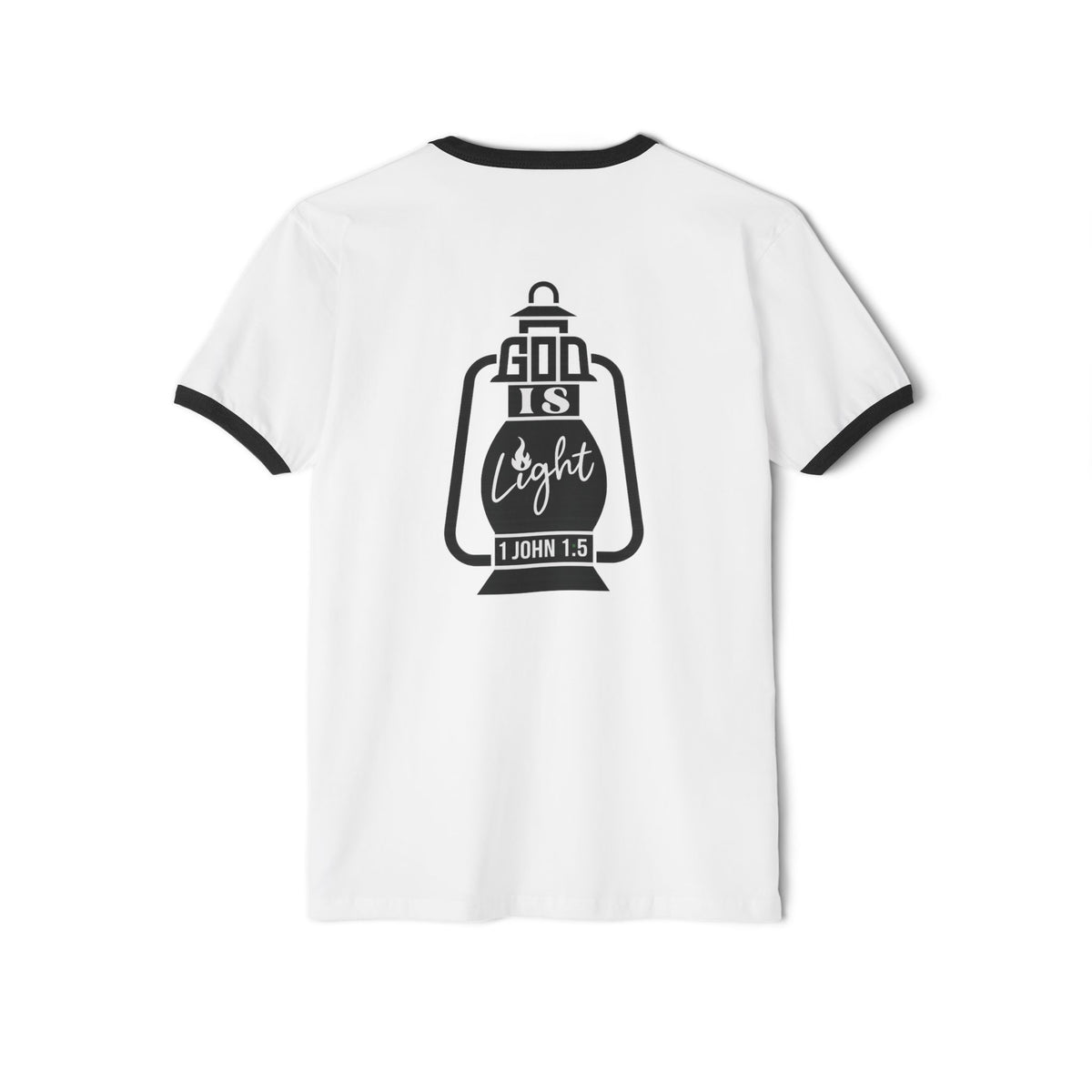 Jesus and God Is Light Ringer T-Shirt – Designed by Samuel