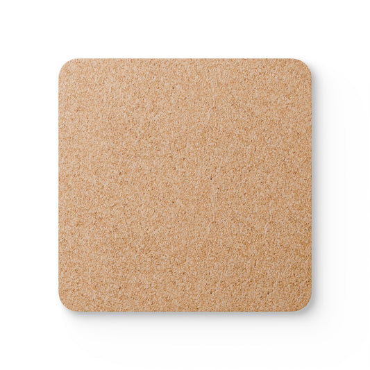 Cork Coaster Set — Colorful Mango Art with "Helping Hands Orphanage"