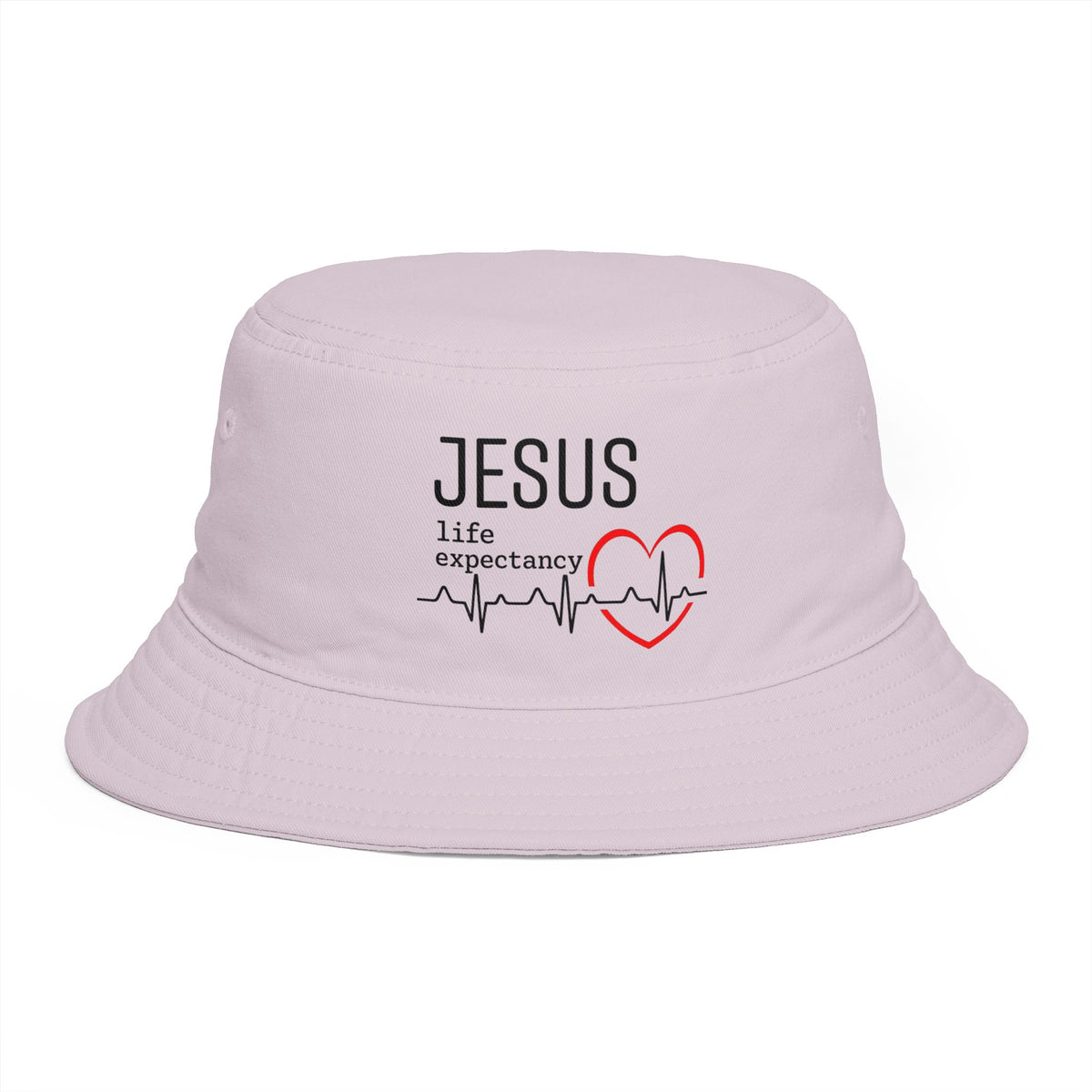 Jesus Heartbeat Embroidered Cotton Bucket Hat – Designed by Ezequiel