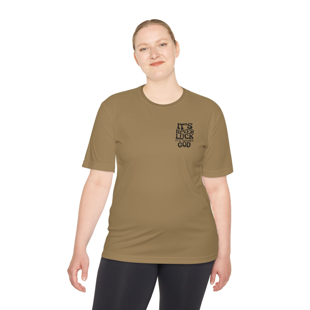 It's Never Luck, It's Always God Faith T-Shirt – Designed by Ezequiel