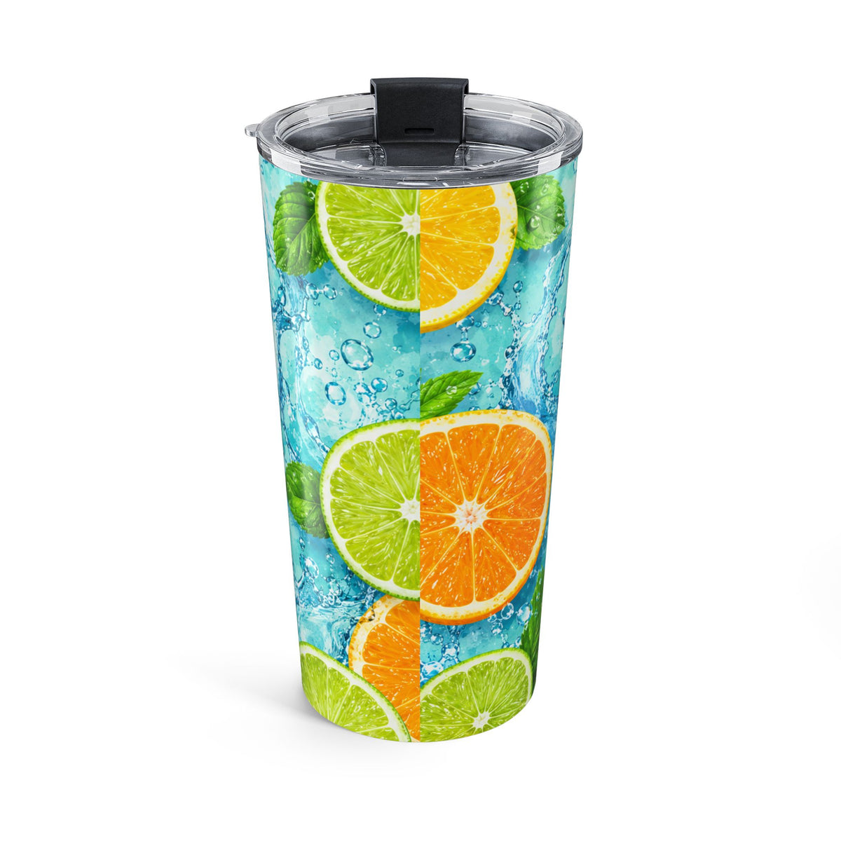 20 oz Citrus Summer Tumbler with Spanish Message – Designed by Maxo