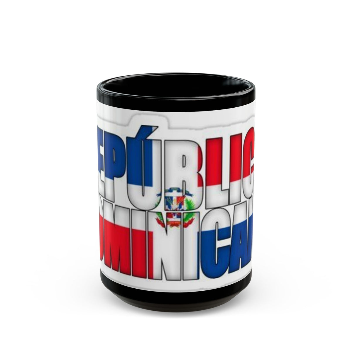 Republica Dominicana Black Ceramic Mug – Designed by Christopher