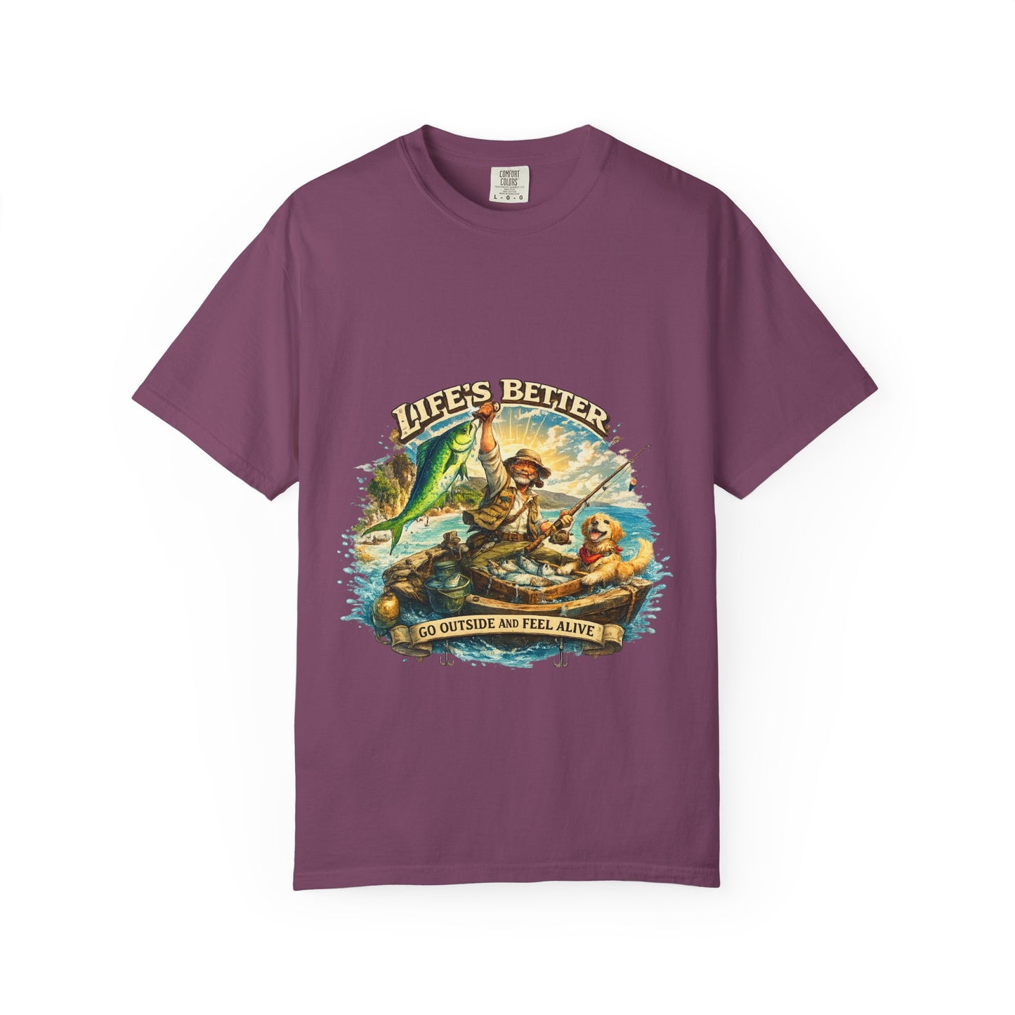Fishing Adventure T-Shirt — "Life's Better" Graphic Tee by Roberto
