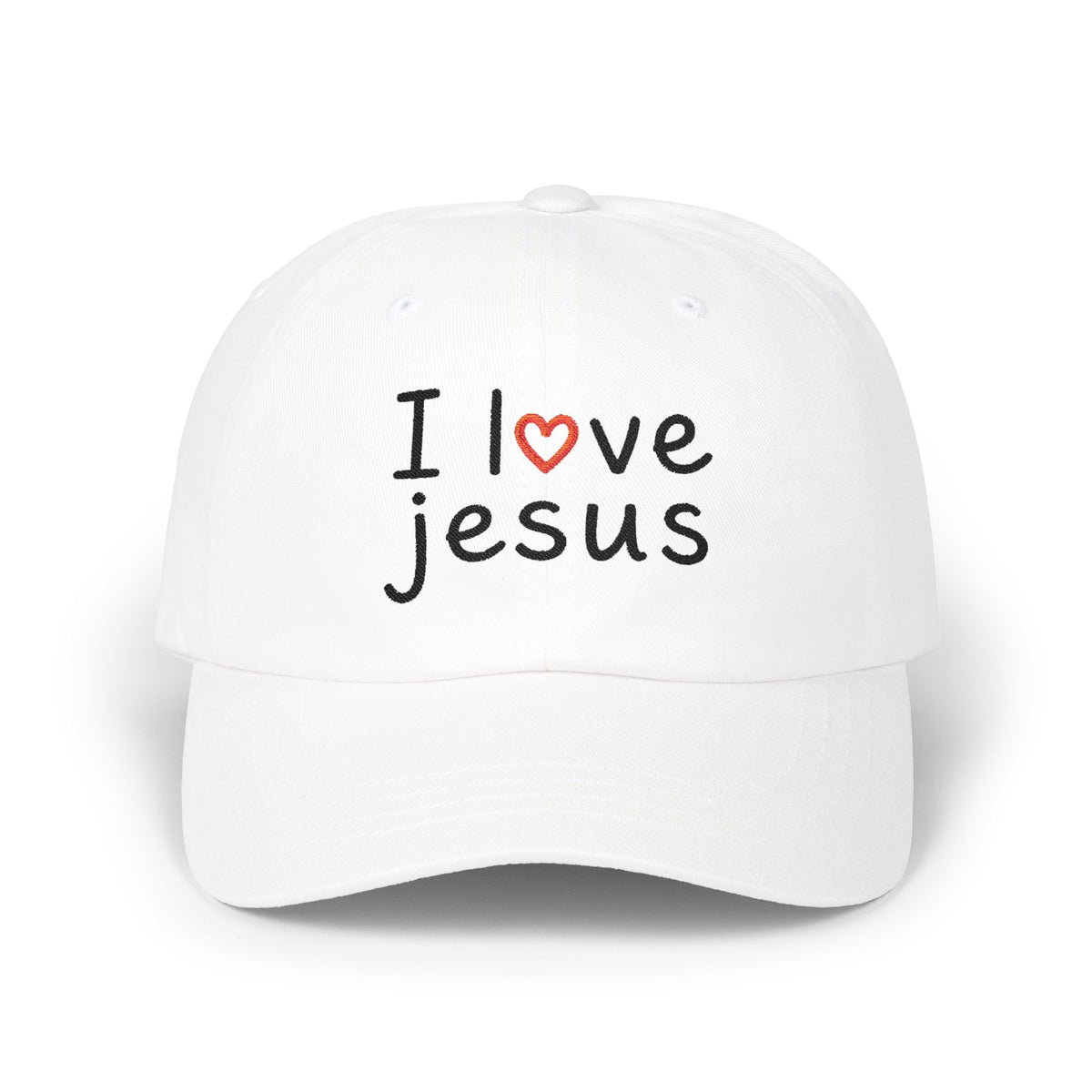 I Love Jesus Embroidered Dad Cap – Designed by Maxo