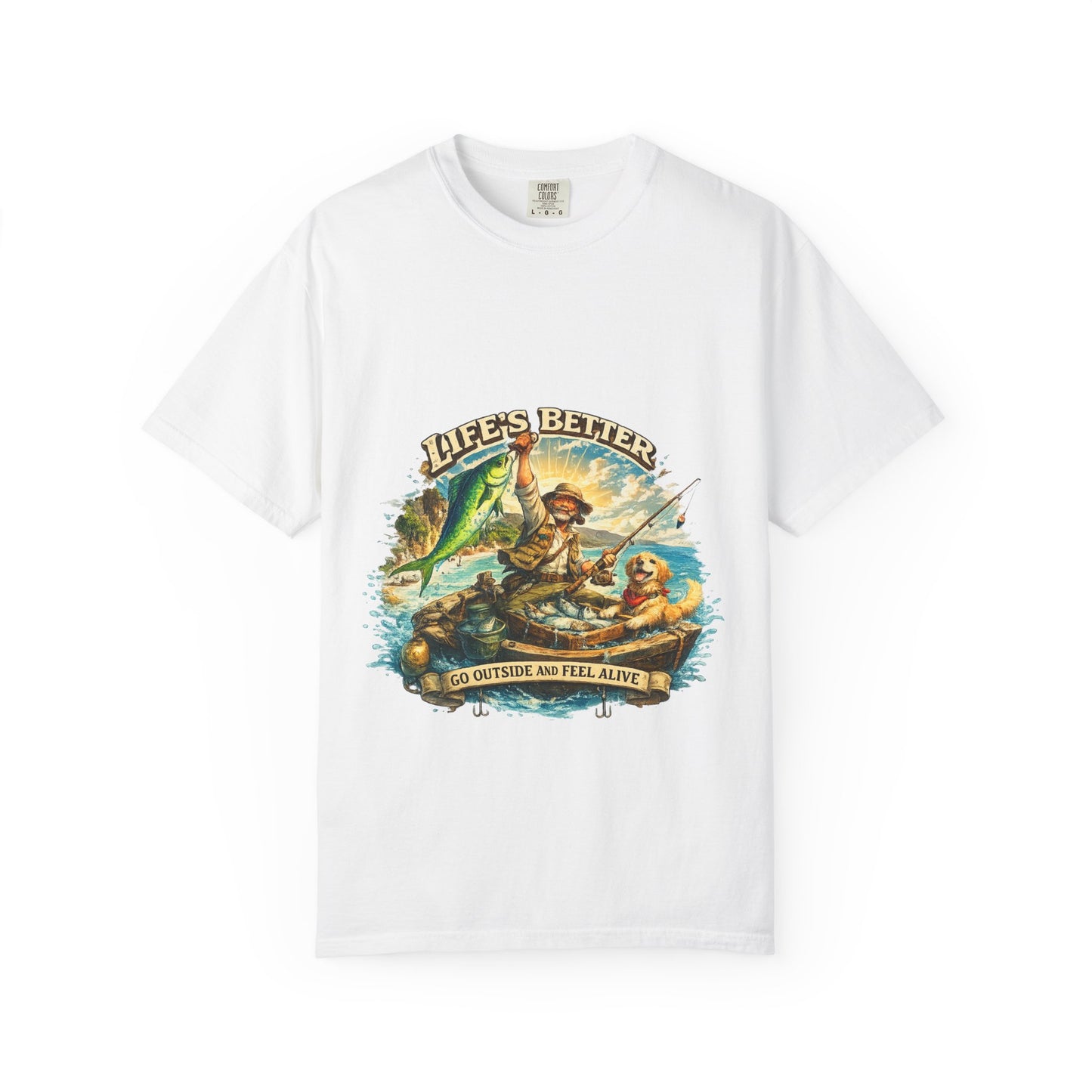 Fishing Adventure T-Shirt — "Life's Better" Graphic Tee by Roberto