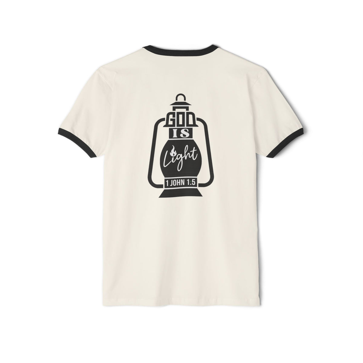 Jesus and God Is Light Ringer T-Shirt – Designed by Samuel