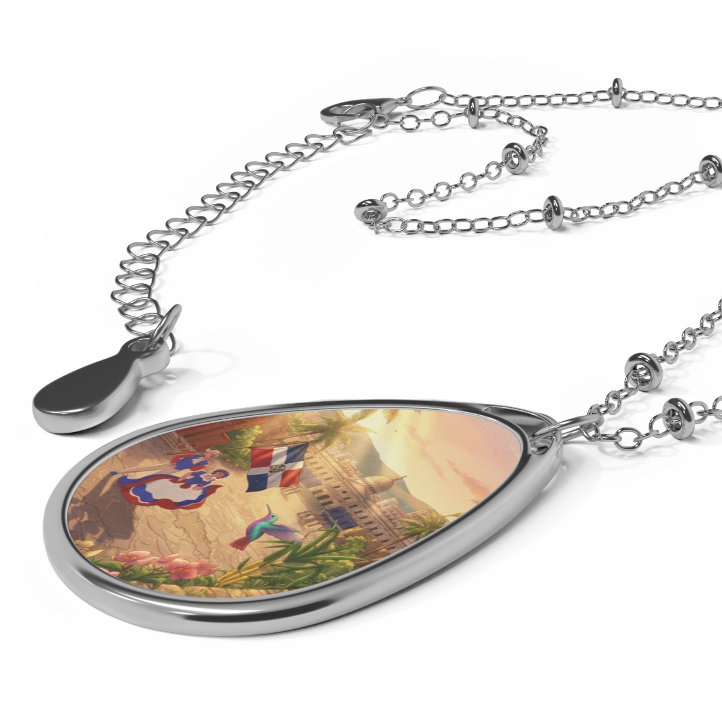 Helping Hands Orphanage – "Hope in Every Horizon" Ellipse Pendant Necklace designed by Roberto