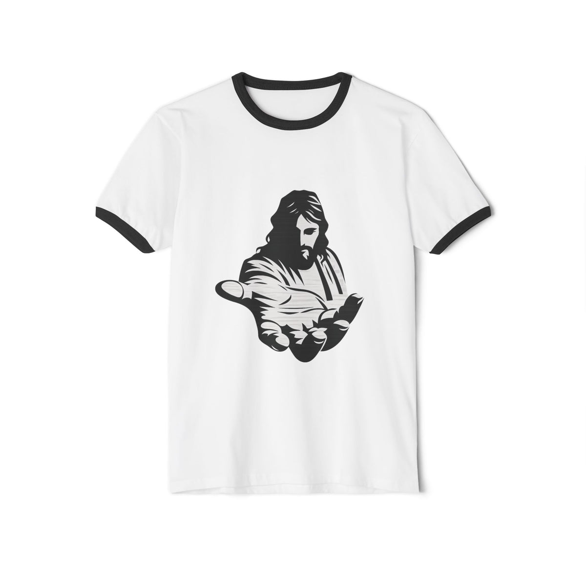 Jesus and God Is Light Ringer T-Shirt – Designed by Samuel