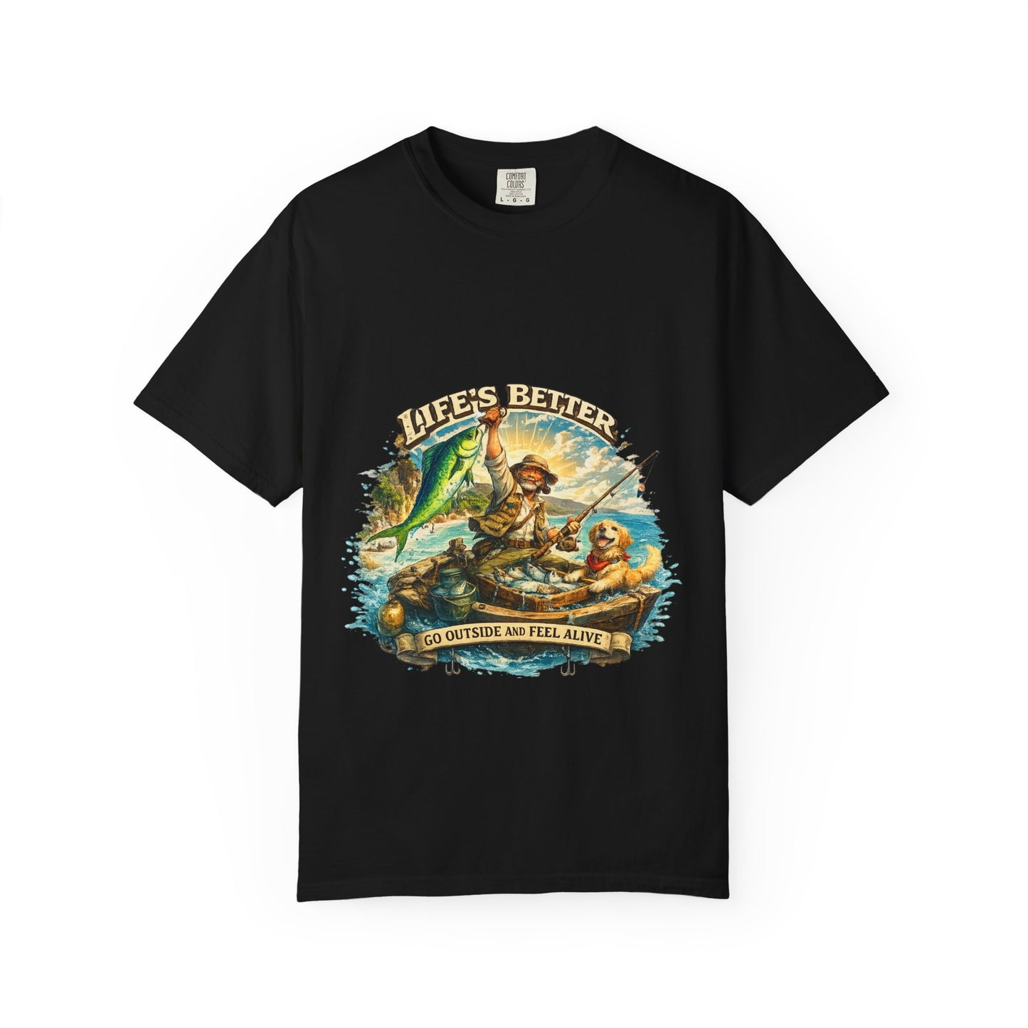 Fishing Adventure T-Shirt — "Life's Better" Graphic Tee by Roberto