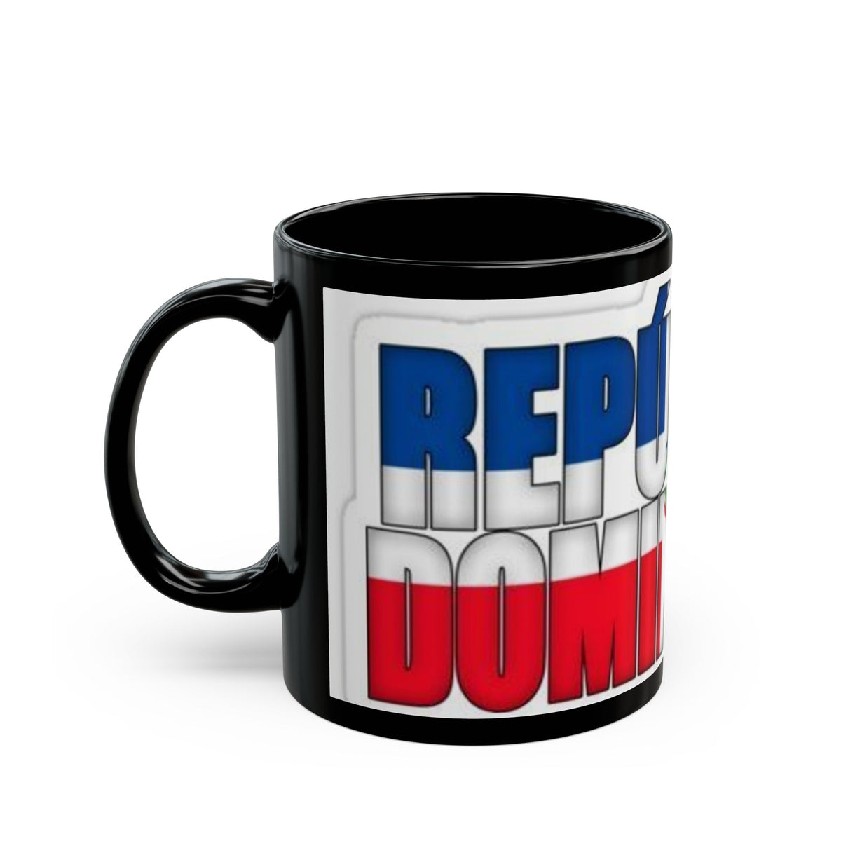 Republica Dominicana Black Ceramic Mug – Designed by Christopher