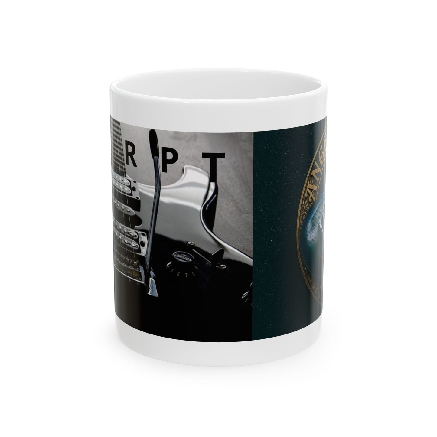 Guitar Ceramic Mug — Guitar Coffee Cup 11oz designed by Osnel