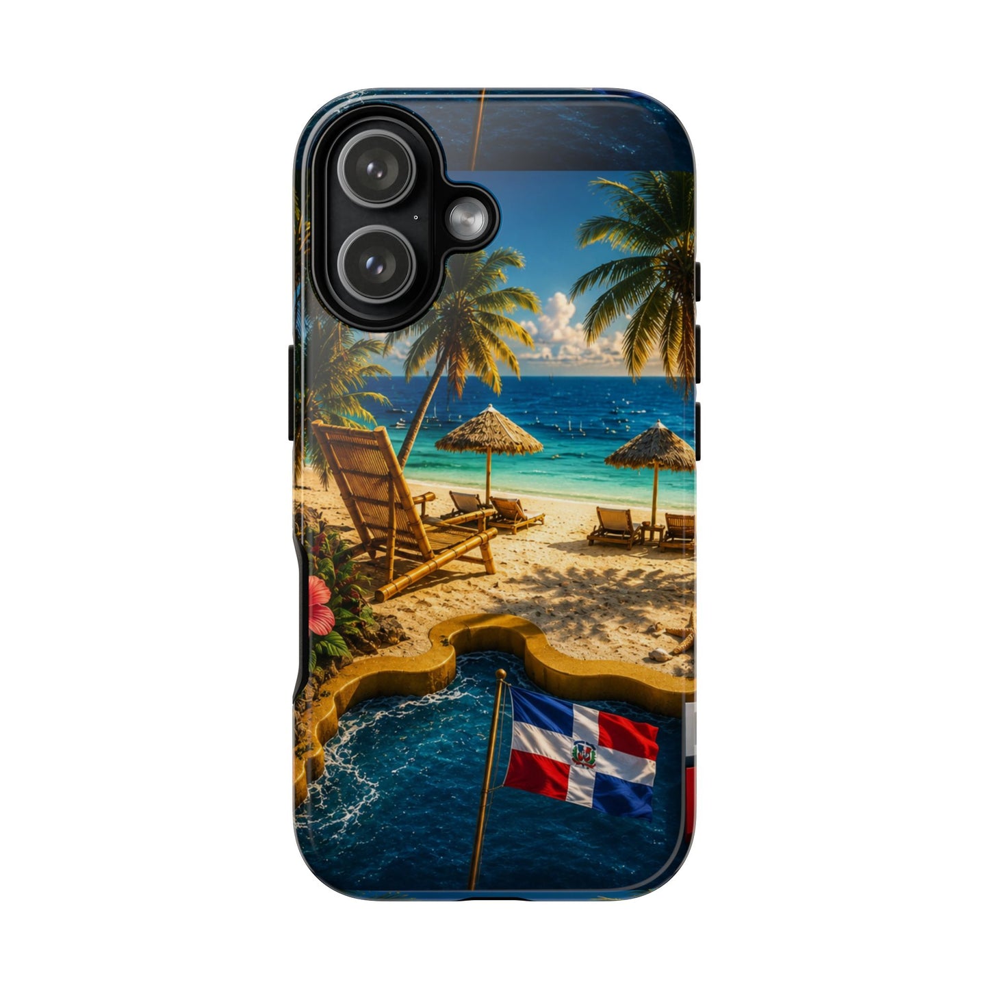 Dominican Republic Beach Paradise Tough Phone Case – Designed by Roberto