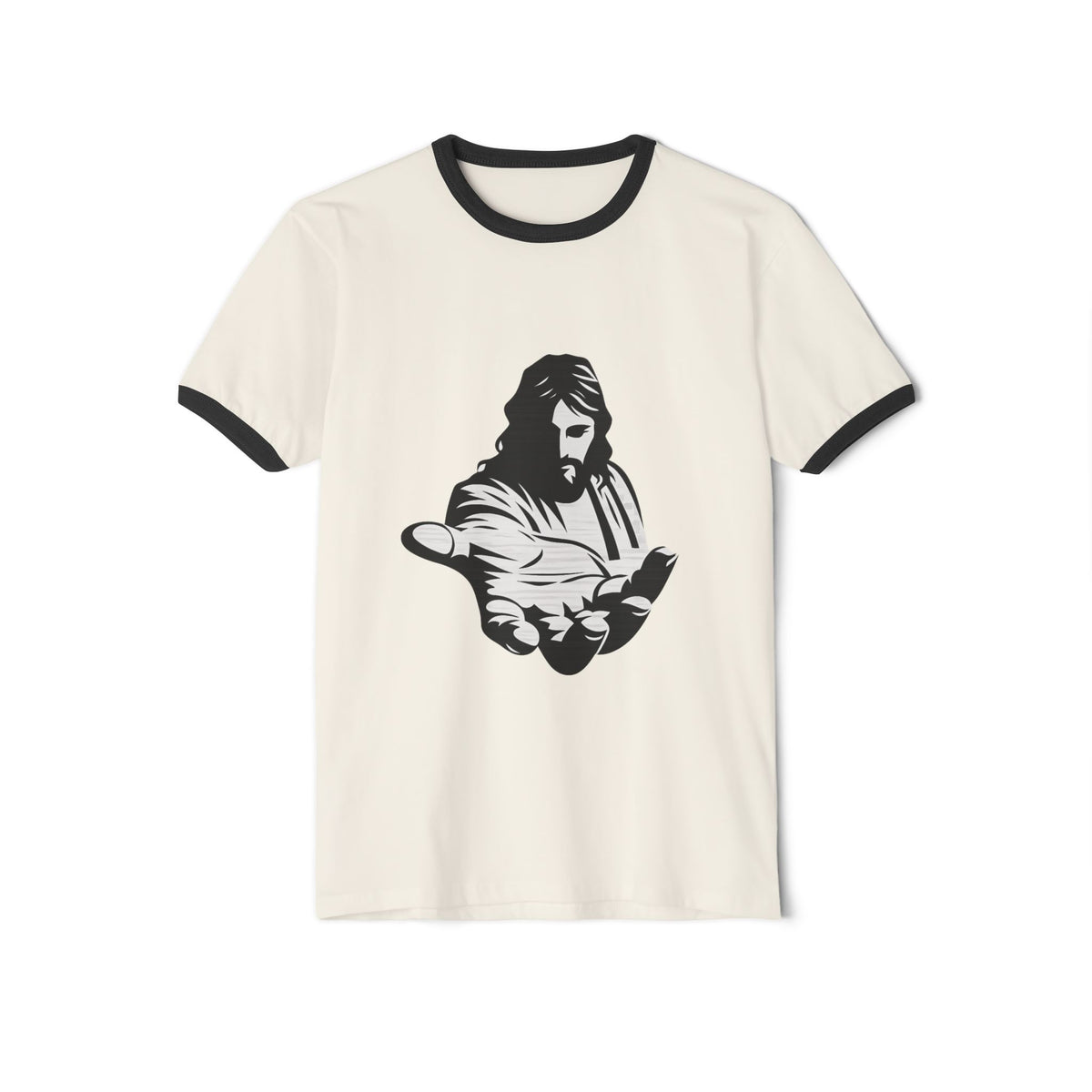 Jesus and God Is Light Ringer T-Shirt – Designed by Samuel