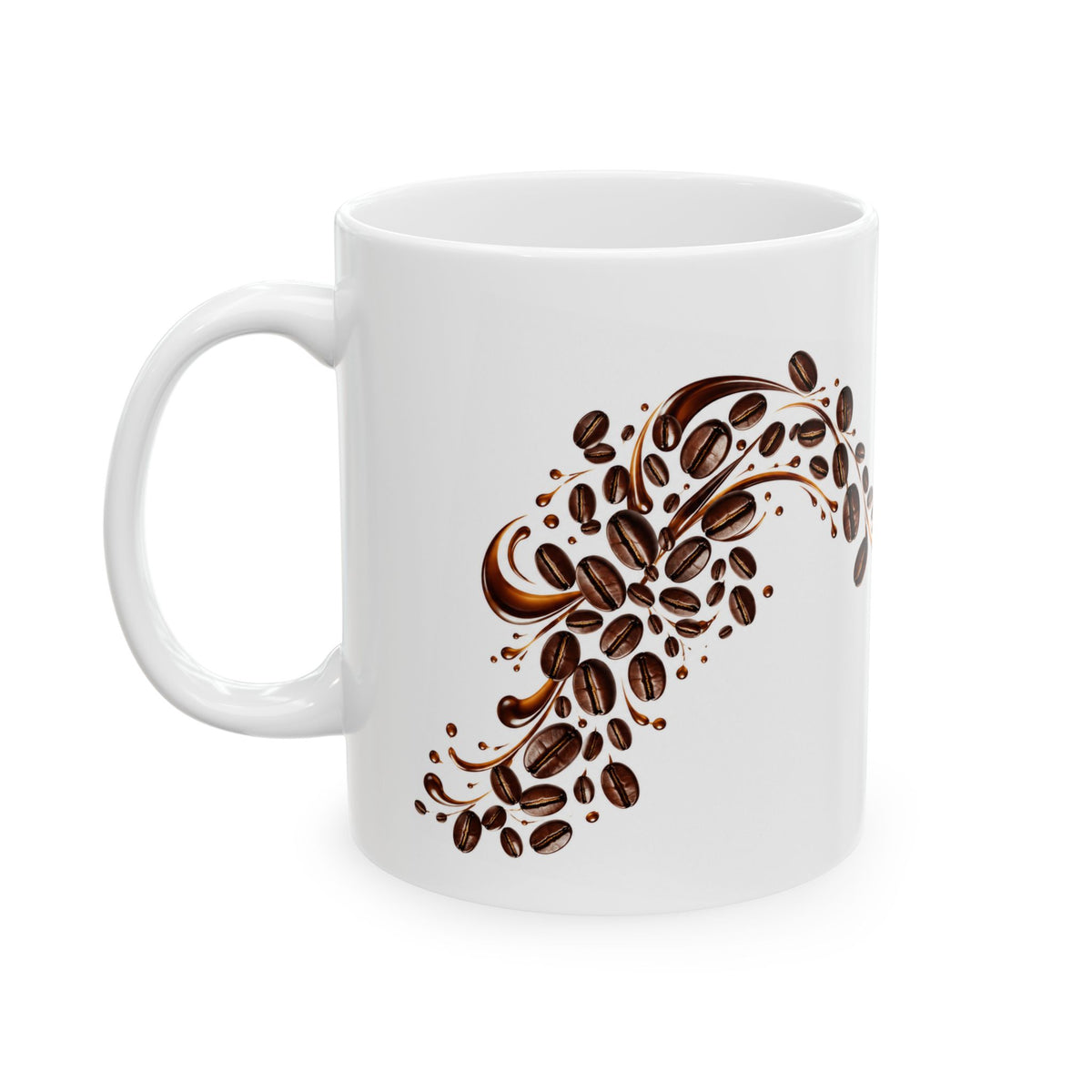 Coffee Lover Ceramic Mug – Morning Coffee Cup | Helping Hands Orphanage – Designed by Osnel