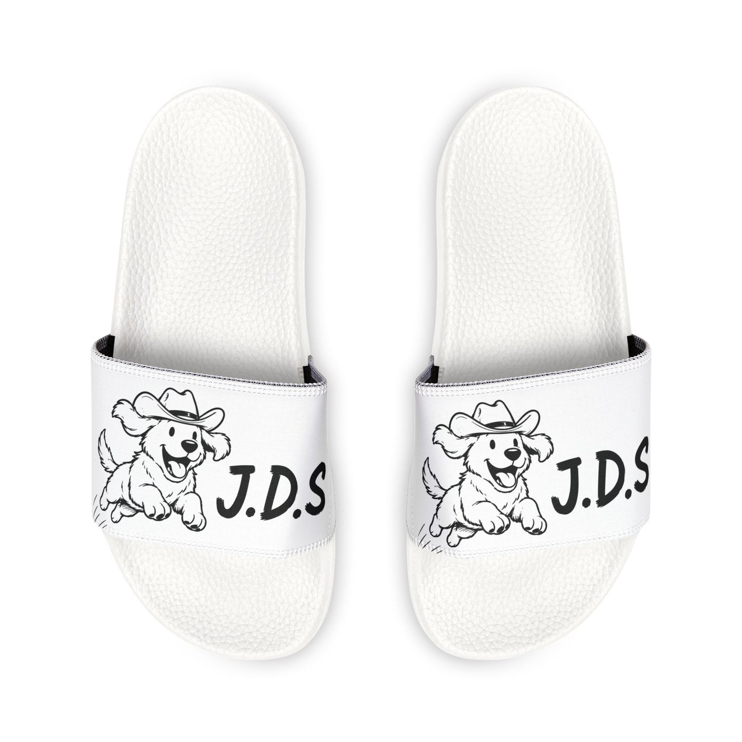 Dog and J.D.S. Graphic Slide Sandals – Designed by Juan David