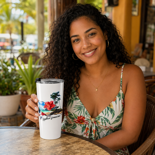 20 oz Dominican Republic Beach Tumbler – Designed by Ezequiel
