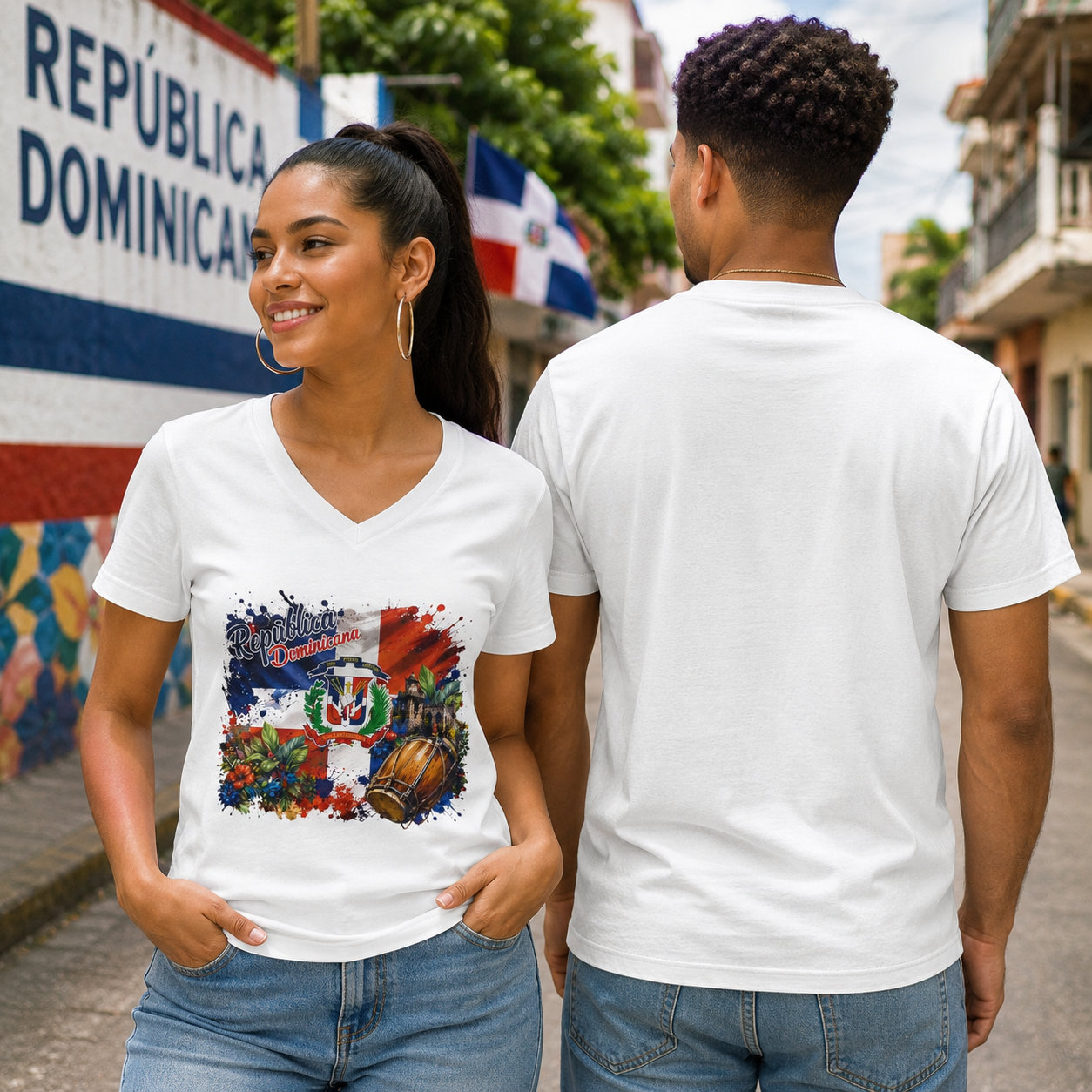 Faith & Purpose Unisex V-Neck T-Shirt – Christian Apparel by Bioff | Helping Hands Orphanage