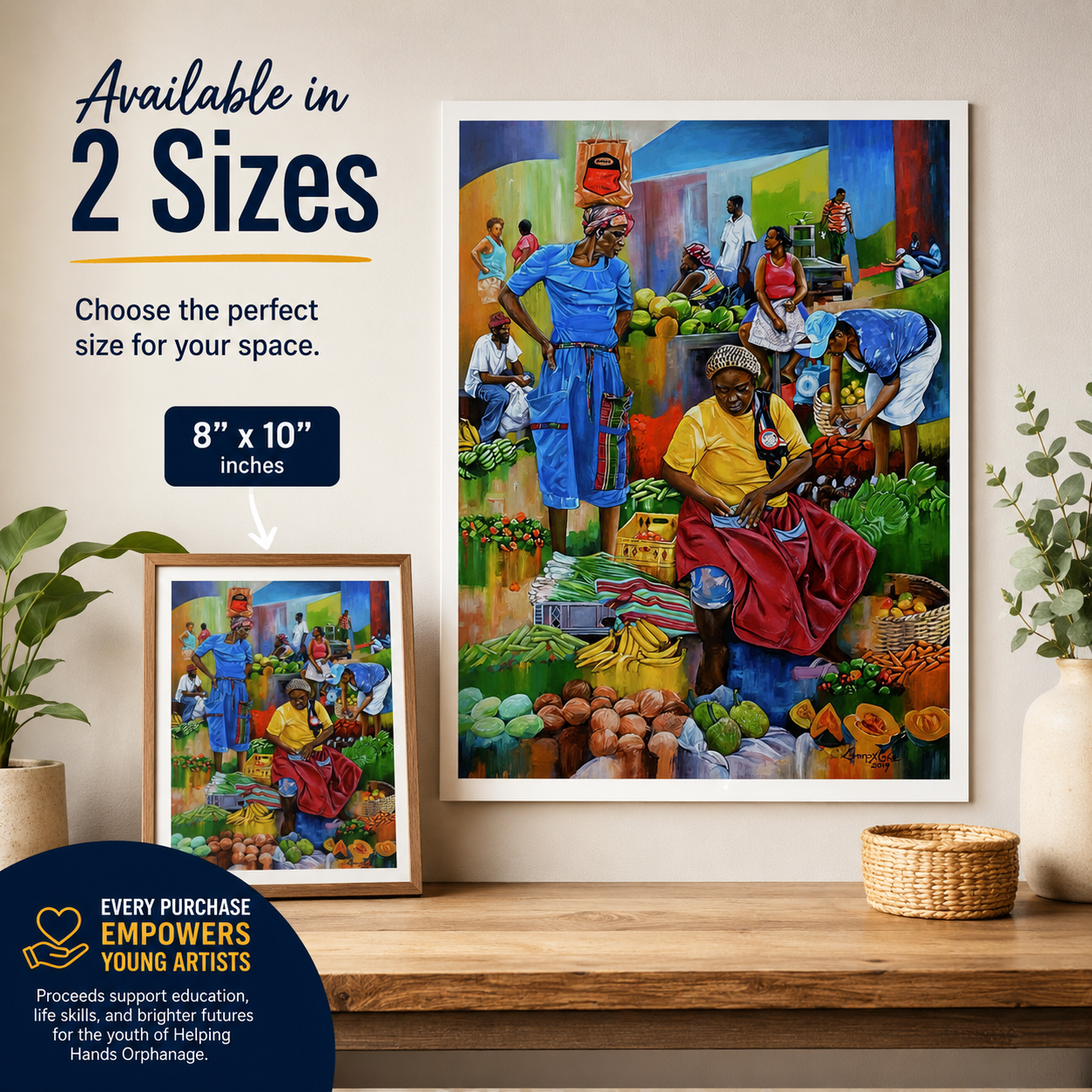 Dominican Market Life Rolled Poster – Created by Bioff